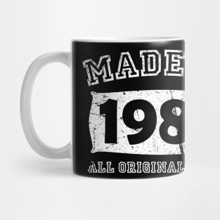 Made 1987 Original Parts Birthday Gifts distressed Mug